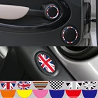 Мини-стерео наклейки для автомобиля, 4 шт., специальные Стикеры, оптовая продажа, стикеры в клетку Torx с флагом, наклейки для автомобиля для BMW Mini COOPER