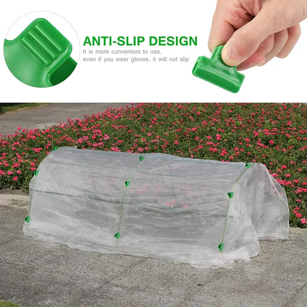 10 шт./компл. зажимы для теплиц рамка трубка зажим пленки садовая затеняющая сетка