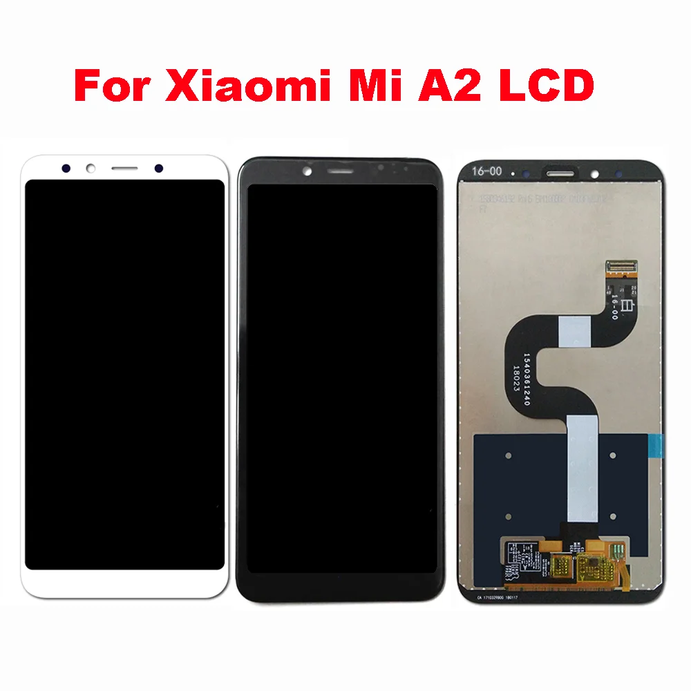

5,99 "Оригинальный ЖК-дисплей для Xiaomi Mi A2 Mi6X, ЖК-дисплей с дигитайзером, сенсорный экран, дигитайзер в сборе с рамкой, ЖК-дисплей