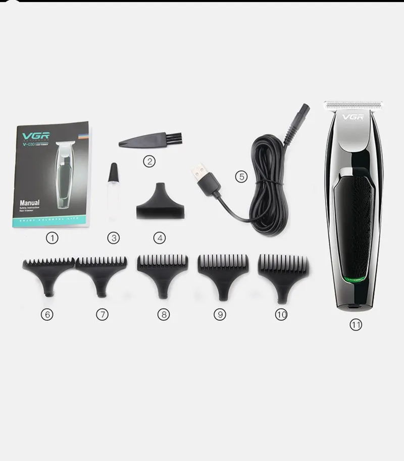 Электрическая машинка для стрижки волос Аккумуляторный триммер с низким уровнем