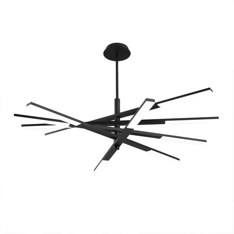 

Hot Modern Luster Multiple Long Rod 4/6/8 Head Metal Chandelier for Bedroom Living Dining Room Office Indoor Decor Home Lighting