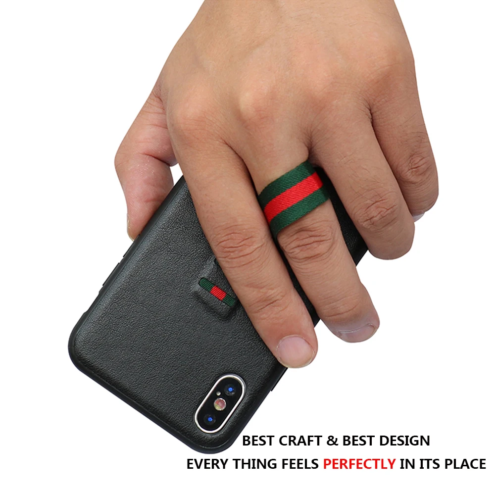 Защитный чехол из ПУ кожи для IPHONE деловая мягкая кольцевая лента специальный