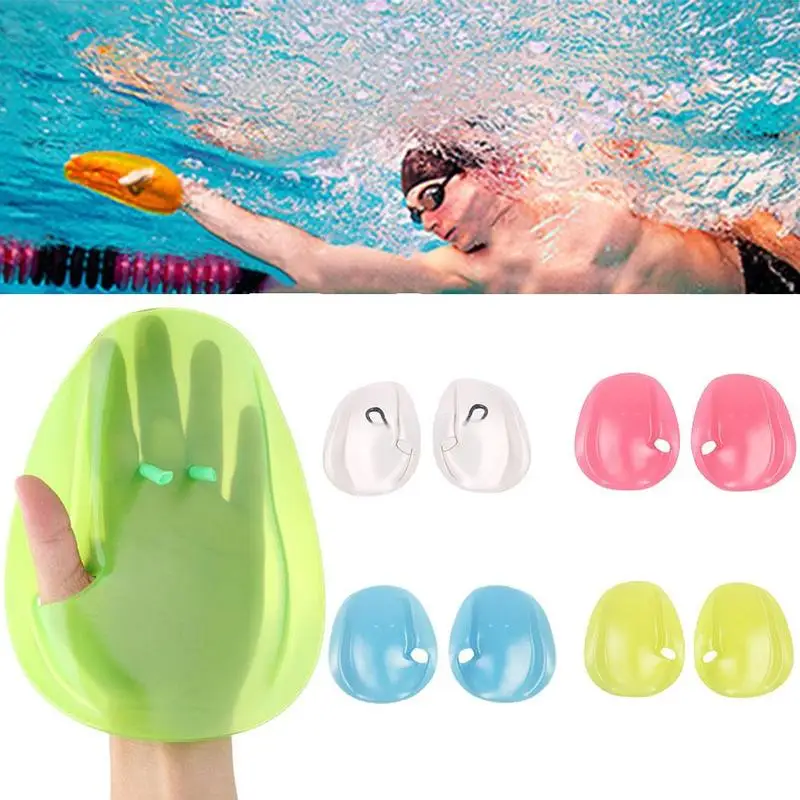 

Adult Youth Swimming Webbed Gloves Transparent Hand Paddles Swimming Aid Webbed Gloves Auxiliary Training Equipment