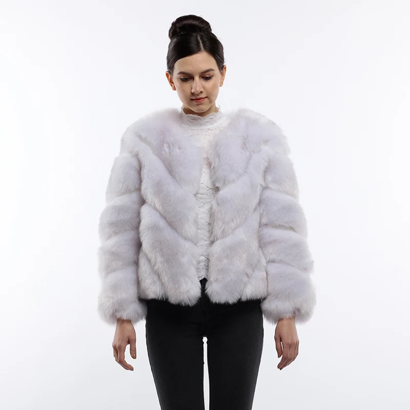 

FOLOBE женская зимняя куртка белая теплая шуба из искусственного лисьего меха для женщин, меховые куртки на пуговицах, пальто, модное плюшевое пальто