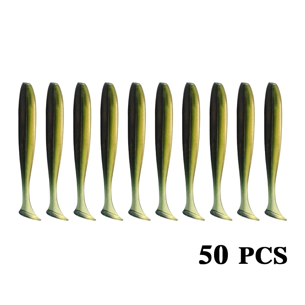 

Toio 50 pcs/lot 7mm 10mm artificial rocking soft bait fishing bait lure accessories sea accessories silicone lure accessories