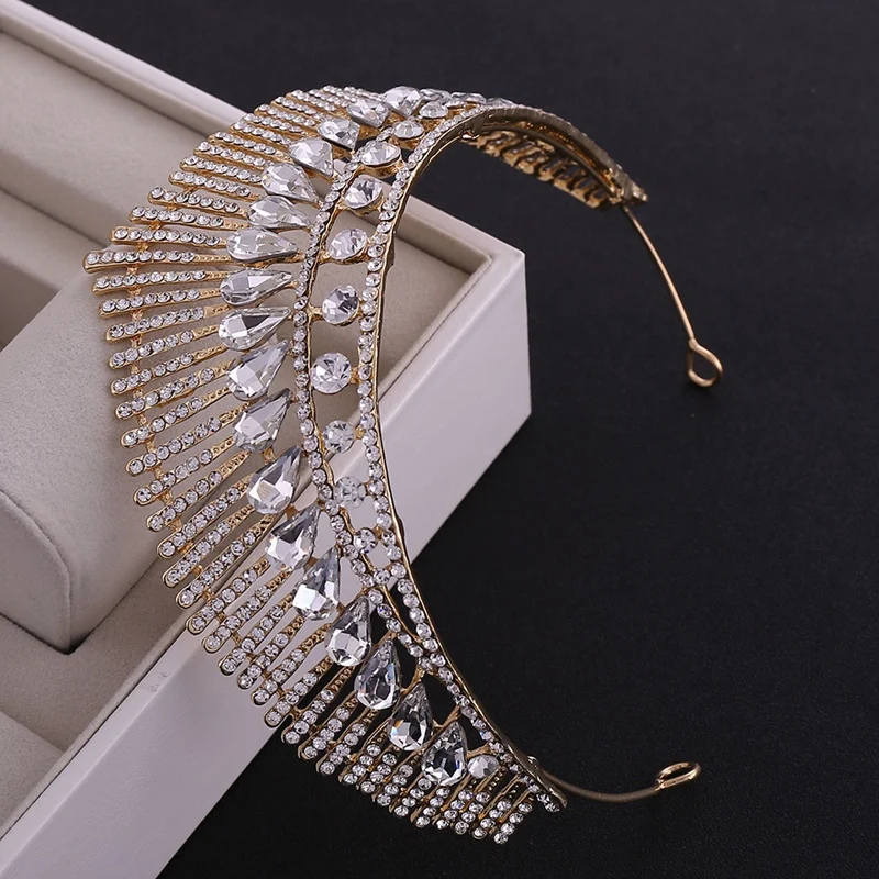 Изысканный свадебный головной убор с павлином Женская корона аксессуары для