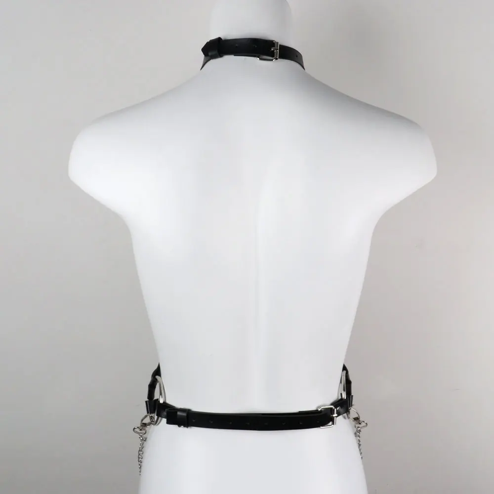 

CEA 2021 New Arrival Gothic Harness Woman Punk Harajuku Top Garter Belt Pentagram Fashion Belts For Women Goth Accessories