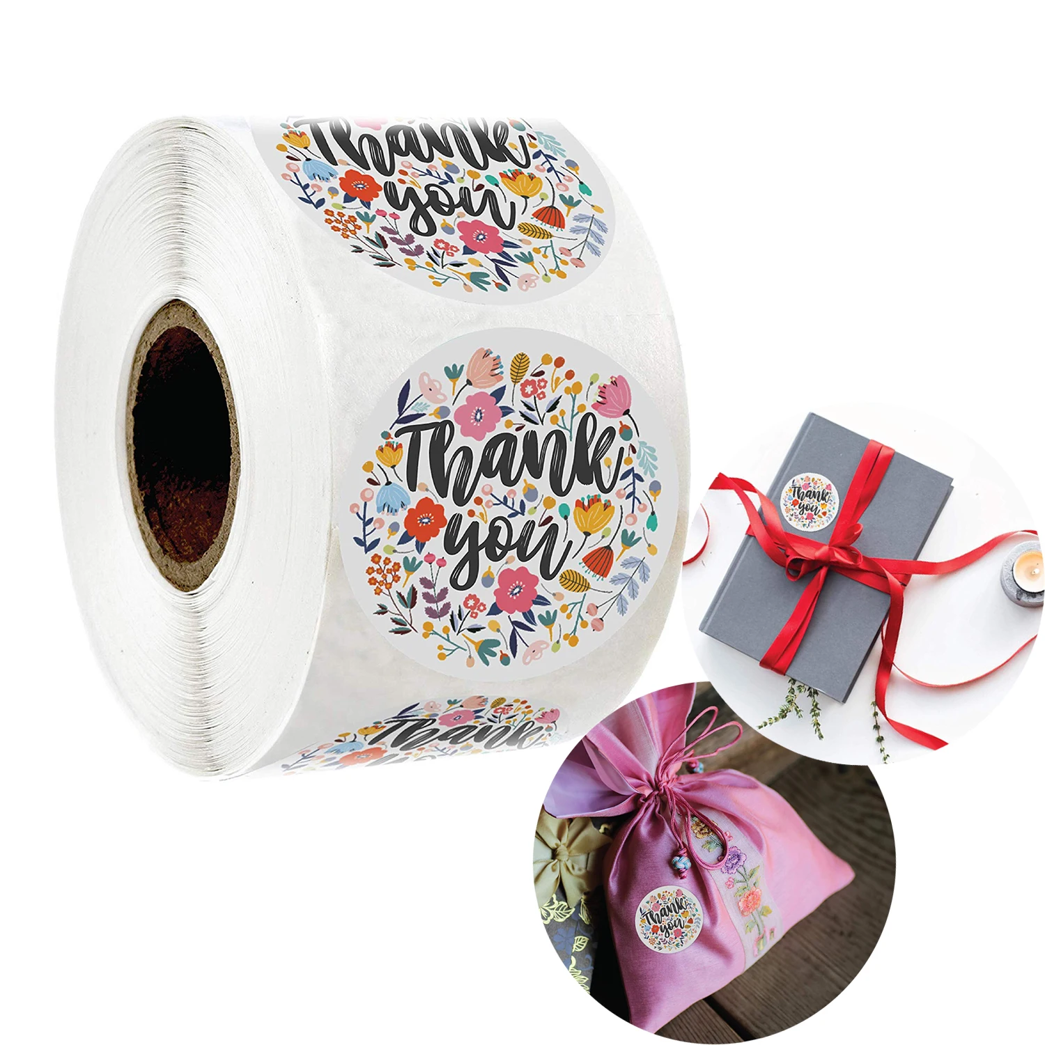 Спасибо наклейки этикетки для печати 500 шт/рулон свадьбы День рождения подарок