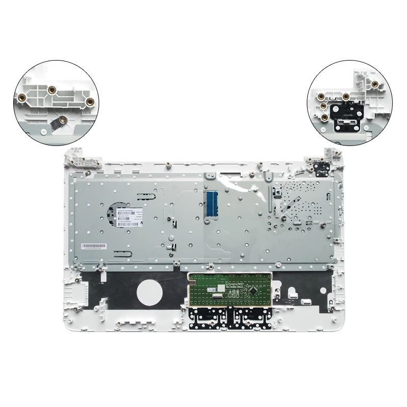 GZEELE, новинка, подставка для ноутбука hp 250 G5 15-AC 15 AC 15-af 15-AJ, подставка для ноутбука, клавиатура с ободком, верхний чехол Touc hp ad, серебристый