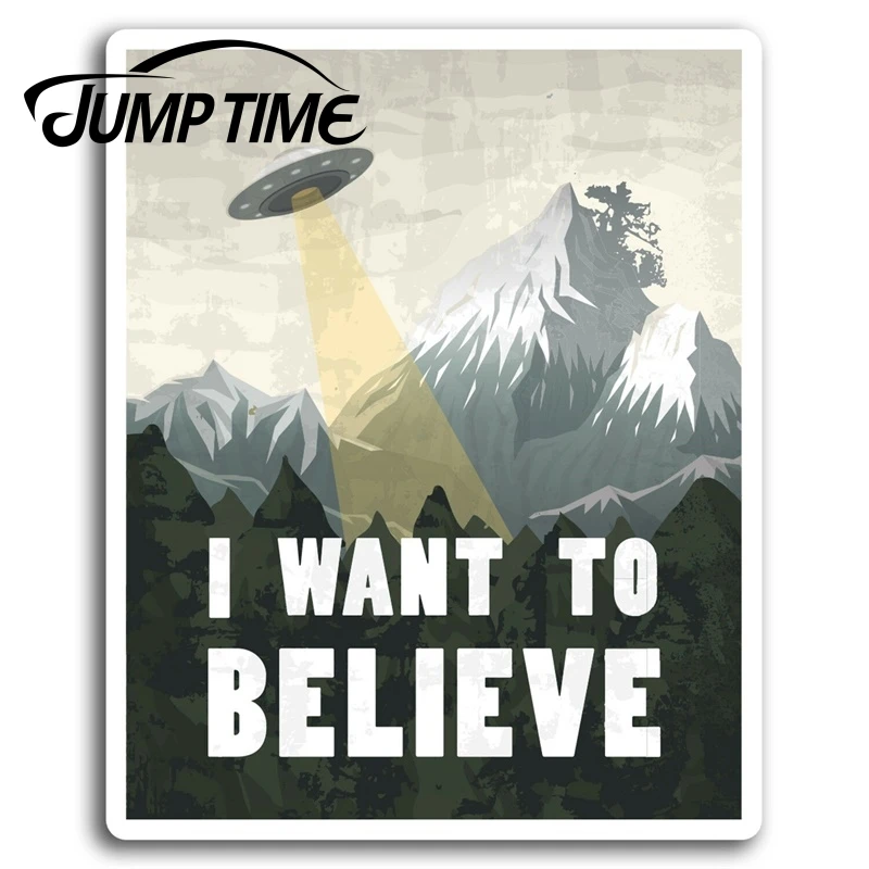 

Водостойкая виниловая наклейка «время прыжков» в виде НЛО