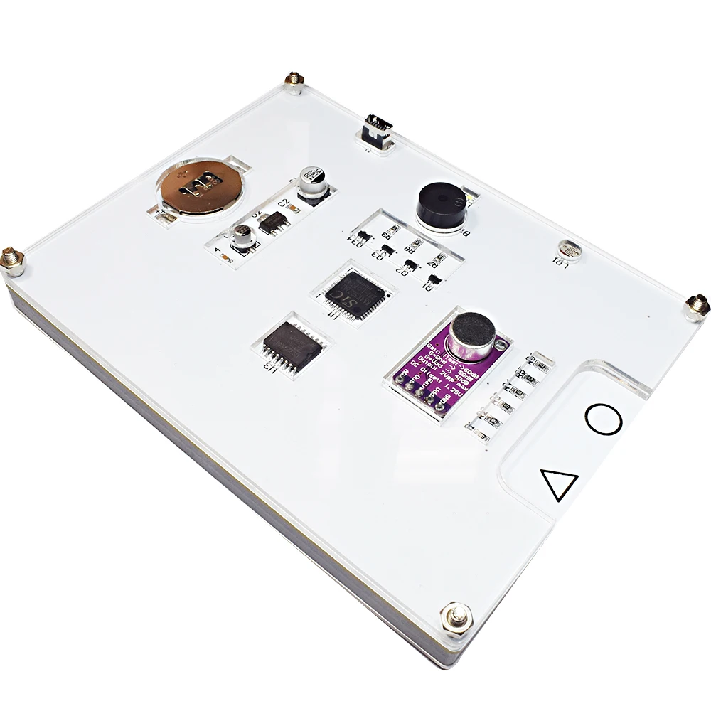 Многофункциональная СВЕТОДИОДНАЯ музыкальная палитра RGB часы набор сделай сам