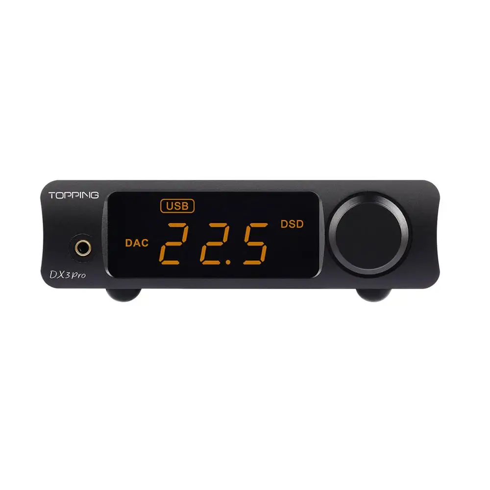 Топпинг DX3Pro LDAC HIFI USB DAC Bluetooth 5,0 выход для наушников аудио декодер XMOS XU208 AK4493 OPA1612 DAC DSD512 оптический - Цвет: Черный