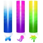 Голографическая Термотрансферная виниловая Тепловая виниловая рулонная наклейка с изображением силуэтов камеи самодельная пленка для одежды силуэтная бумажная ткань 25*30,5 см