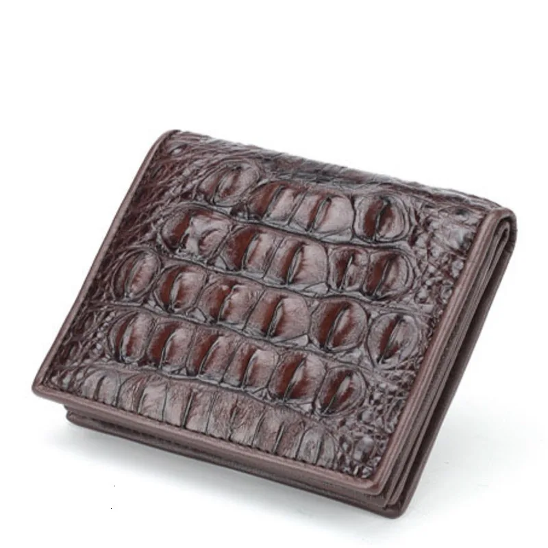 Новый роскошный брендовый кошелек из крокодиловой кожи модная мужская