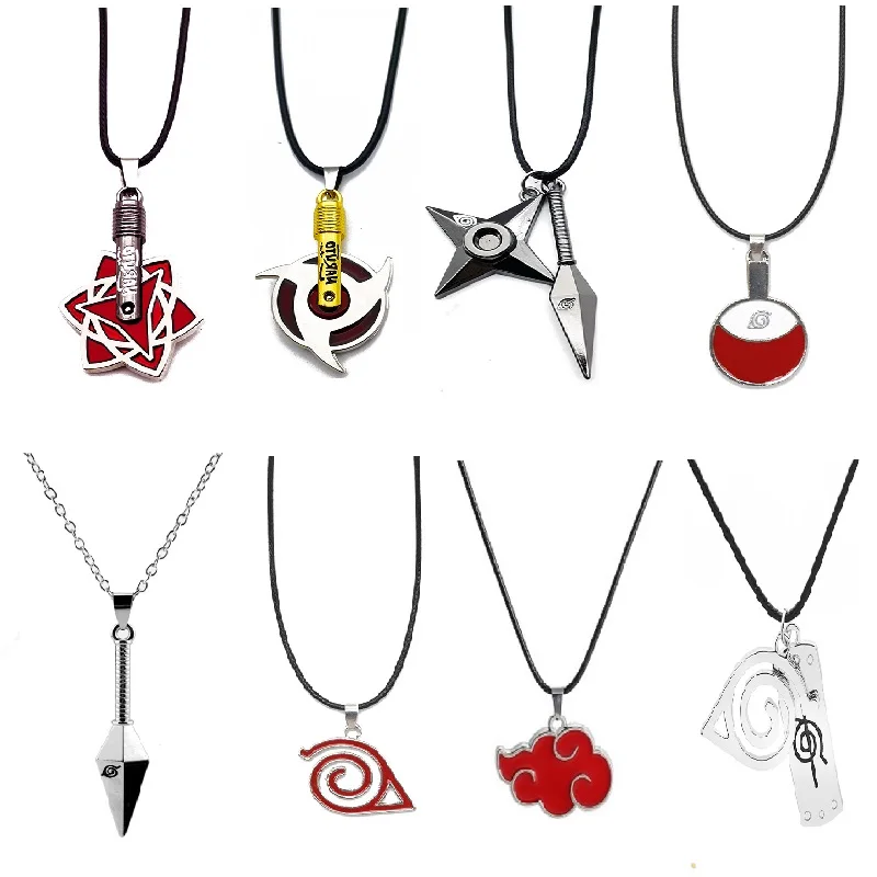 

Anime Necklaces Geometric Star Akatsuki Cloud Pendant Necklace Couple Necklace For Men Women Jewelry Gift