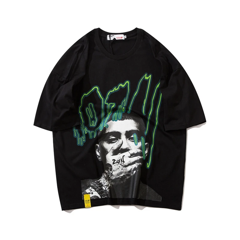 

2021 Men Hip Hop T Shirt Streetwear Creative Print T-Shirt Harajuku Cotton Casual Tshirt Summer Short Sleeve Tops Tees WQ457