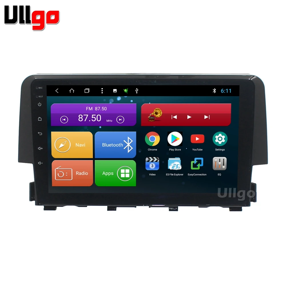 9-дюймовый Octa Core Android автомобильный dvd gps для Honda Civic 2018 Авторадио GPS стерео