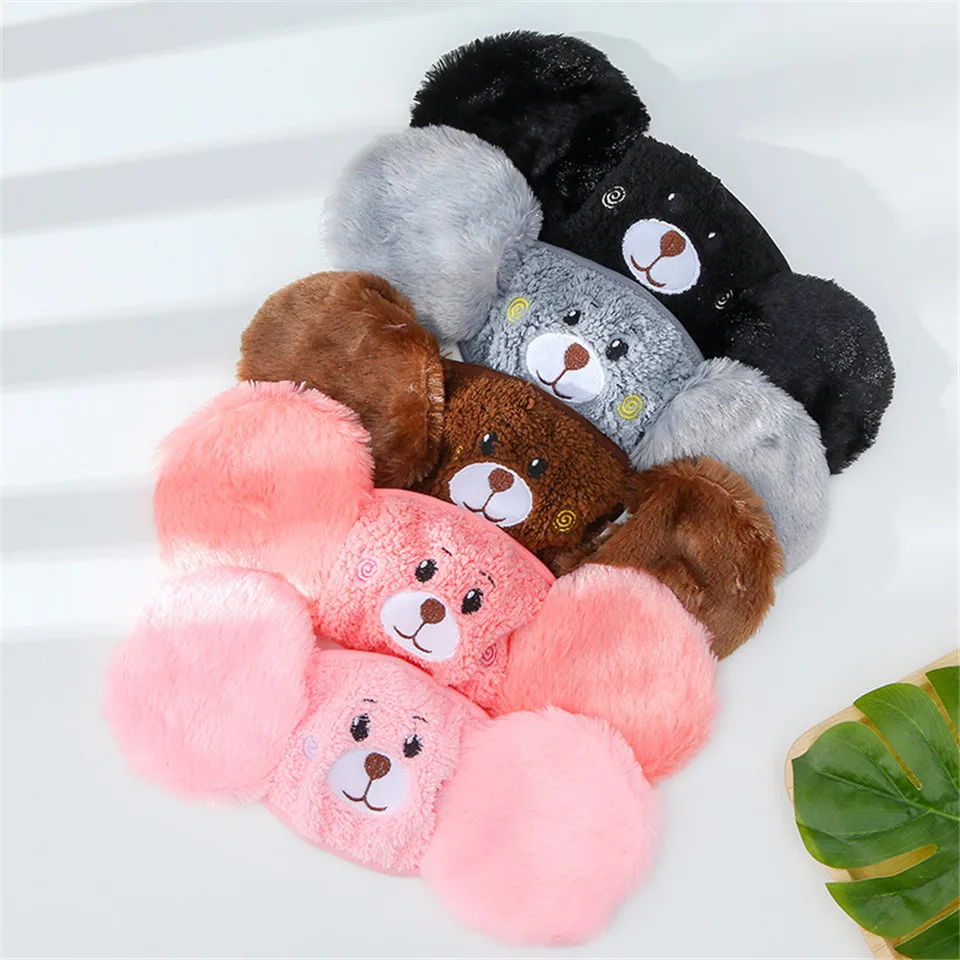 Модные зимние теплые маски для лица защитные ушные верховой езды Женские