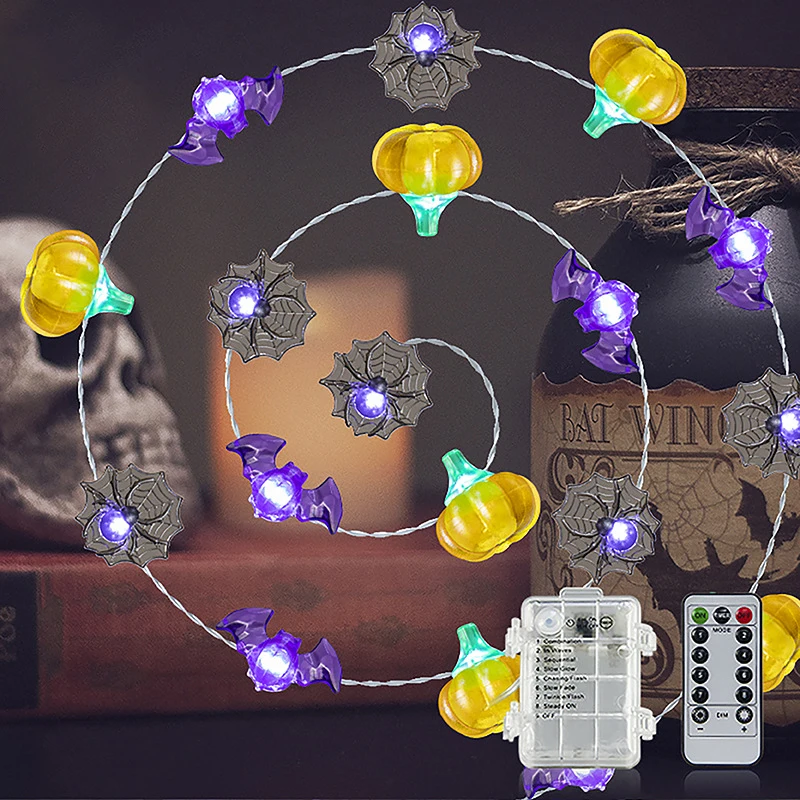

Halloween String Light 3 Meter 40 LED Pumpkin Light Bat String Lights for Indoor/Outdoor Halloween Party Decor TS2