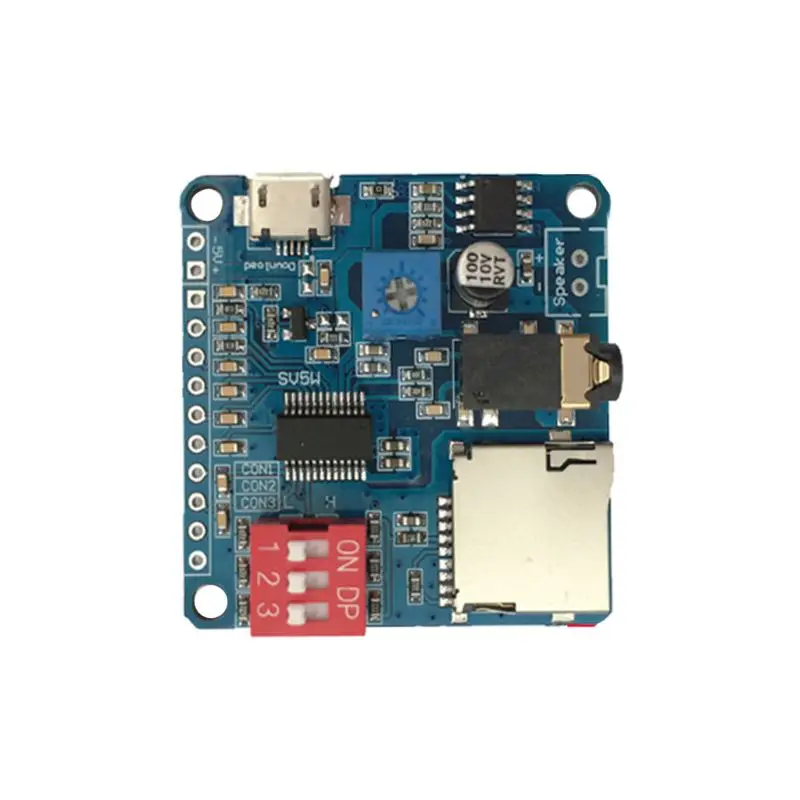 Мини DY SV5W MP3 плеер модуль триггер/серийный Порты и разъёмы Управление звукового