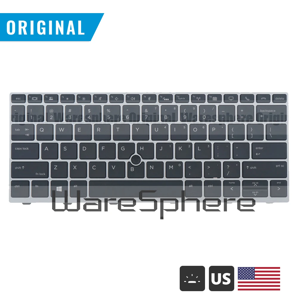 Новая Оригинальная клавиатура с подсветкой US W/N для HP Elitebook 830 735 G5 мышью
