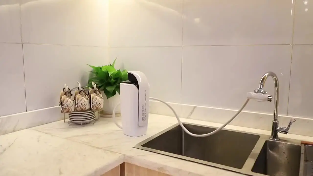 

360 rotatable outlet smart cartridge replacement indicator water purifier machine for commercial