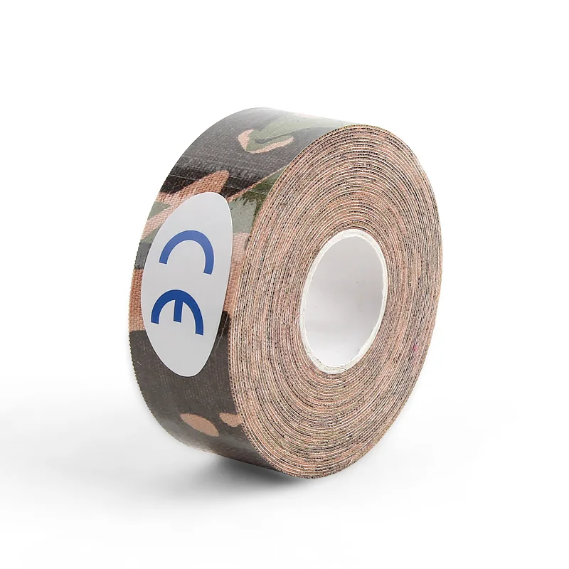2.5cmArmy green camo 2 размера фитнес кинезиоложная лента Атлетическая Спорт восстановление обвязка тренажерный зал Теннис Бег колено Защитная муфта для мышц - Цвет: 2.5cmArmy green camo
