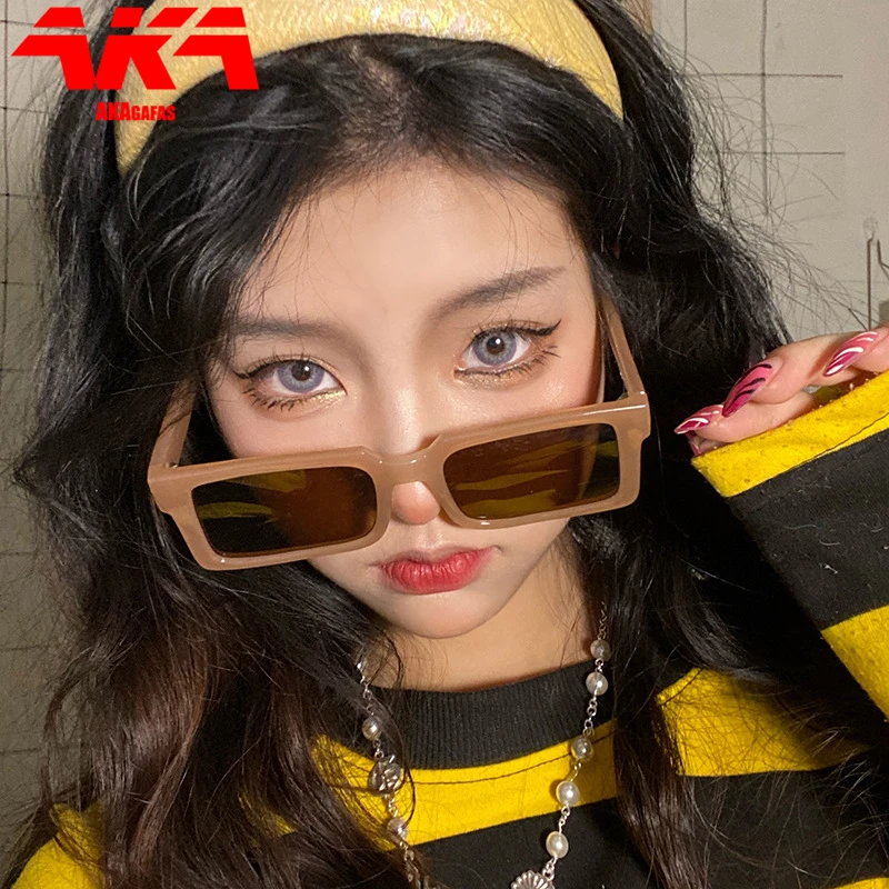 

AKAgafas Квадратные Солнцезащитные очки для женщин 2021 ретро солнцезащитные очки для женщин высококачественные очки Роскошные модные дизайнер...