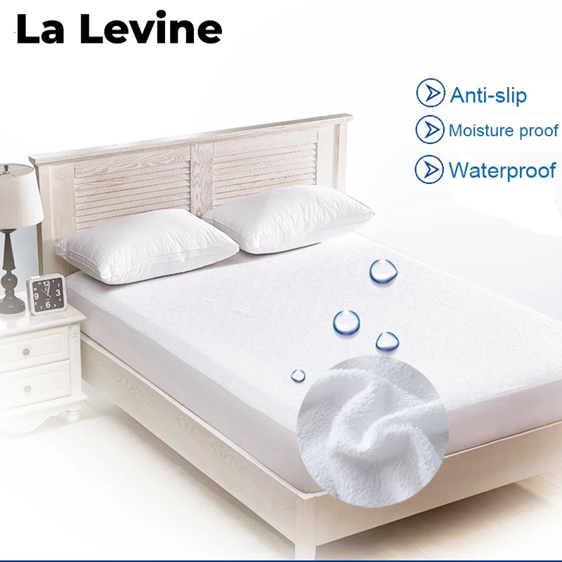 Водонепроницаемый чехол для кровати однотонные махровые покрывала