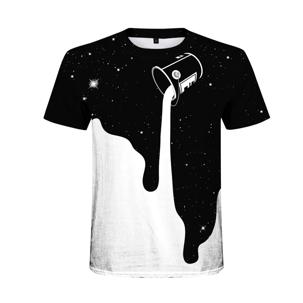 

2021 new 3D paint men's and women's T-shirt cool 3D style pattern 3DT shirt summer trend short-sleeved 110/6XL