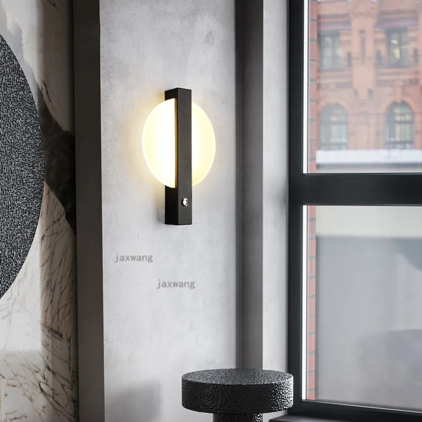 Современная железная настенная лампа для гостиной в скандинавском стиле