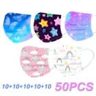 50 шт. 2022 детская 3d-маска для лица с принтом лося, маска с рождественским подарком, Рождественский Декор, новогоднее и Рождественское украшение, косплей на Хэллоуин