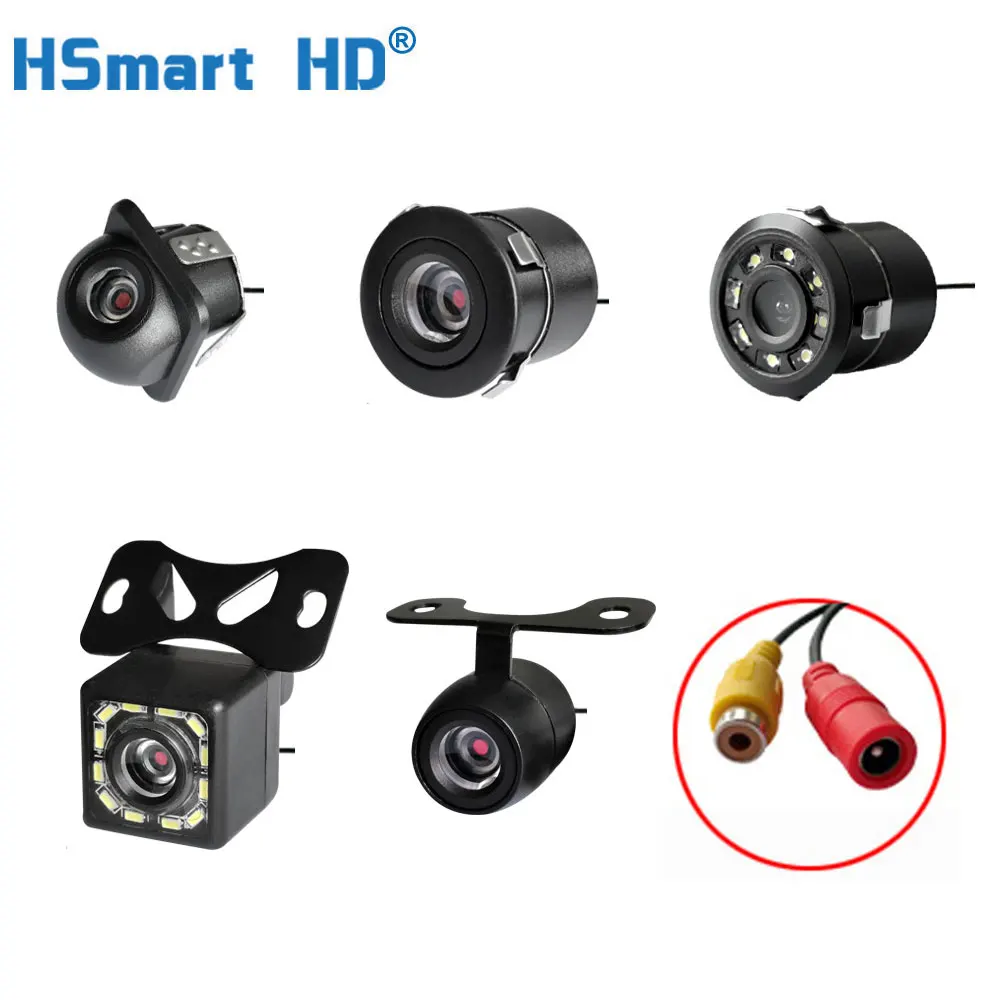 Новая стандартная камера заднего вида с широким углом обзора, водонепроницаемая светодиодная камера заднего вида с ночным видением, автомобильный монитор заднего вида, универсальная Направляющая линия