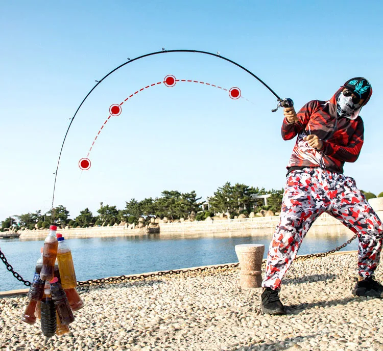 Углеродная Удочка 1 8 м 2 М 4 ML/MH Спиннинг/Литье удочка Сверхлегкий вес для