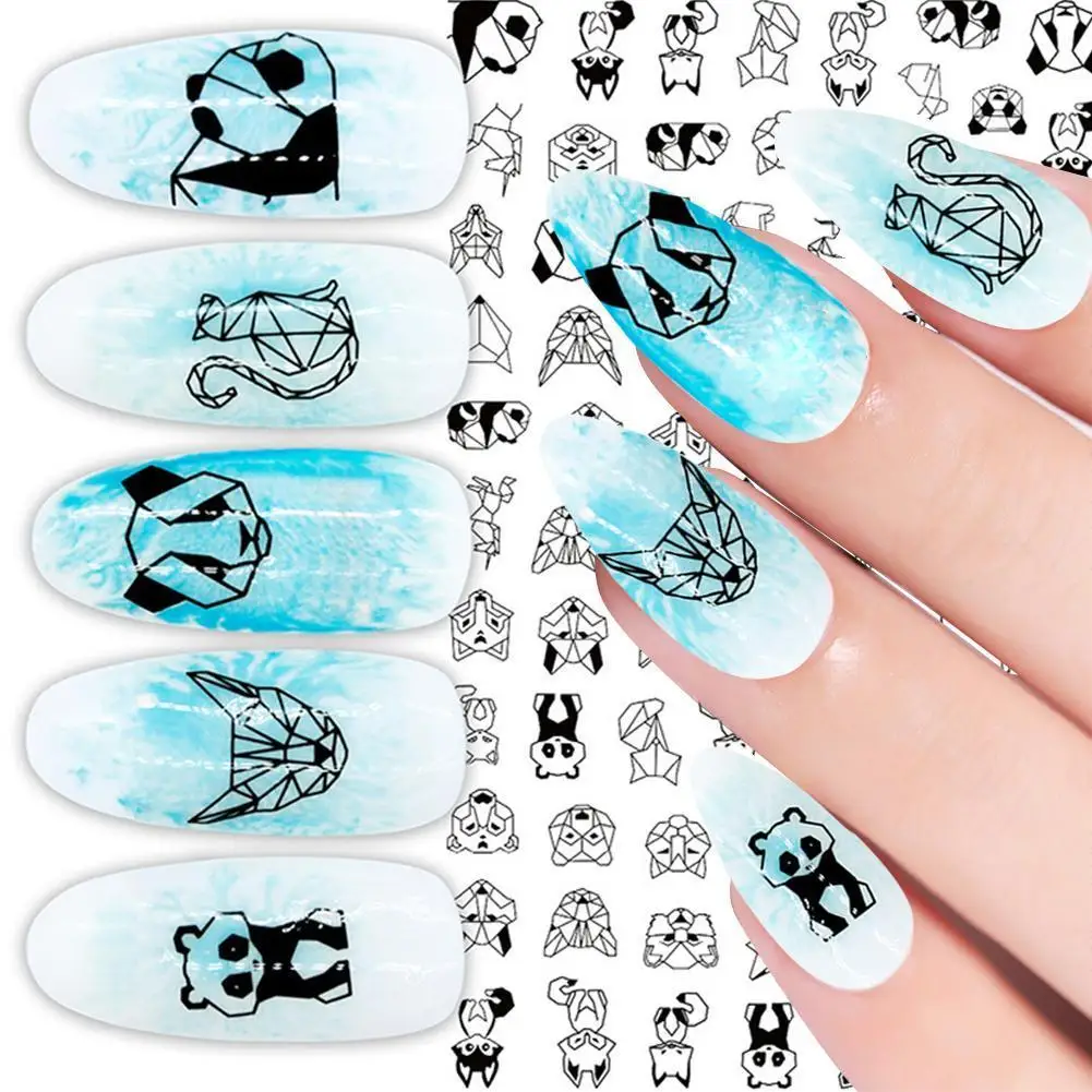 

3D Valentine Sticker For Nails Cute Cartoon Lover Manicure DIY Design Art Decals Nail Girl For Nail Decor Sliders Gang L6S7