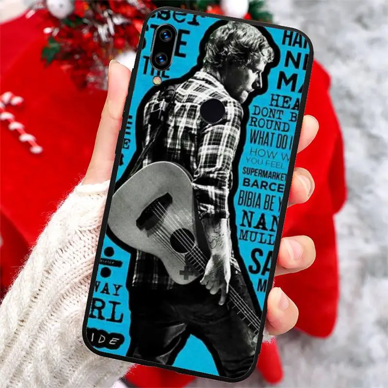 

Pop Star Ed Sheeran famous singer Phone Case For Xiaomi Redmi note 7 8 9 t k30 max3 9 s 10 pro lite