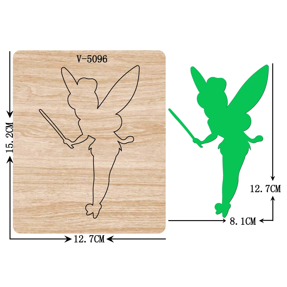Новые деревянные штампы принцессы для скрапбукинга разных размеров|Вырубные