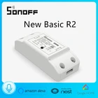 Новый беспроводной модульный переключатель Sonoff Basic R2 с Wi-Fi сделай сам, умный пульт дистанционного управления включениемвыключением таймера, пульт дистанционного управления Alexa, Голосовое управление Domotica