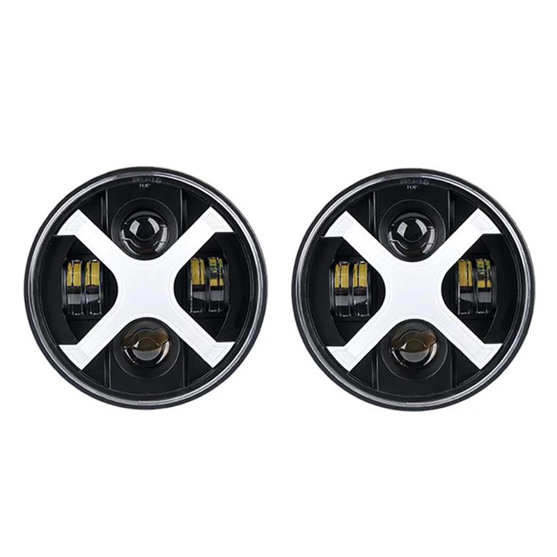 

1 Pair 7 inch INCH LED Headlight Front Lights Combo Kit for Jeep Wrangler JK 2007-2017 Accessories