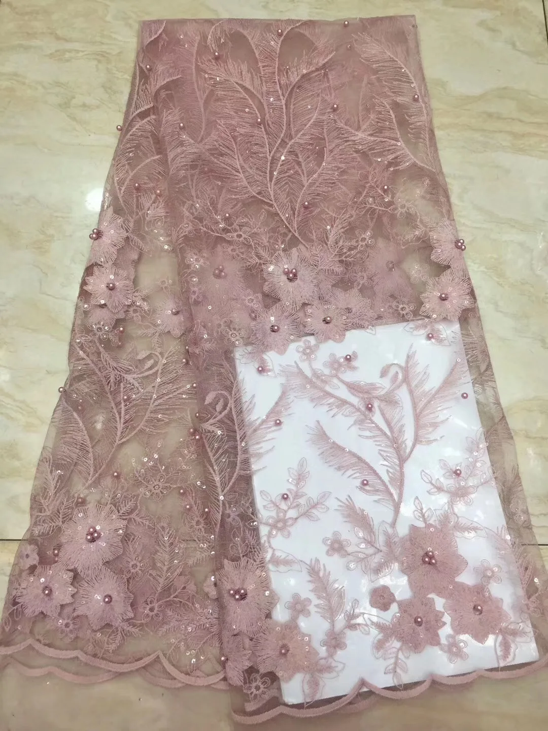 

2021 Milk Silk High Quality African Print Water Soluble Lace Swiss Voile Guipure Cord Lace Fabric For Women Dress 5 Yards