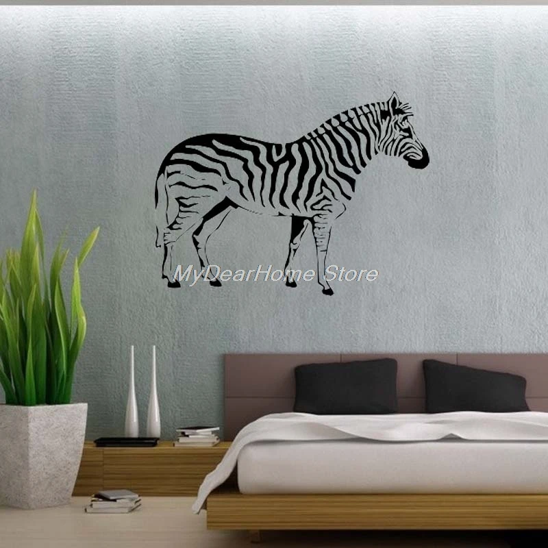 Africa Art Zebra Wall Sticker Decal Vinyl Decor Home Decoration Room Stickers