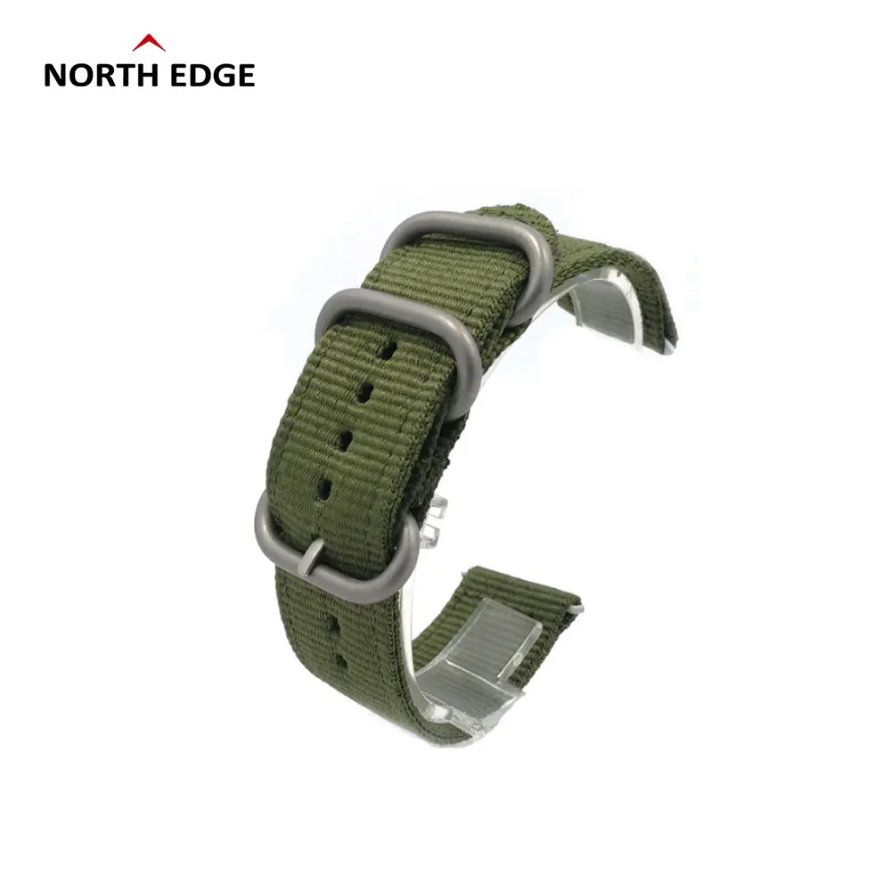 24 мм смарт-часы ремешок нейлон/силиконовый для North EDGE Apache /Gavia 2 Смарт-часы уличные