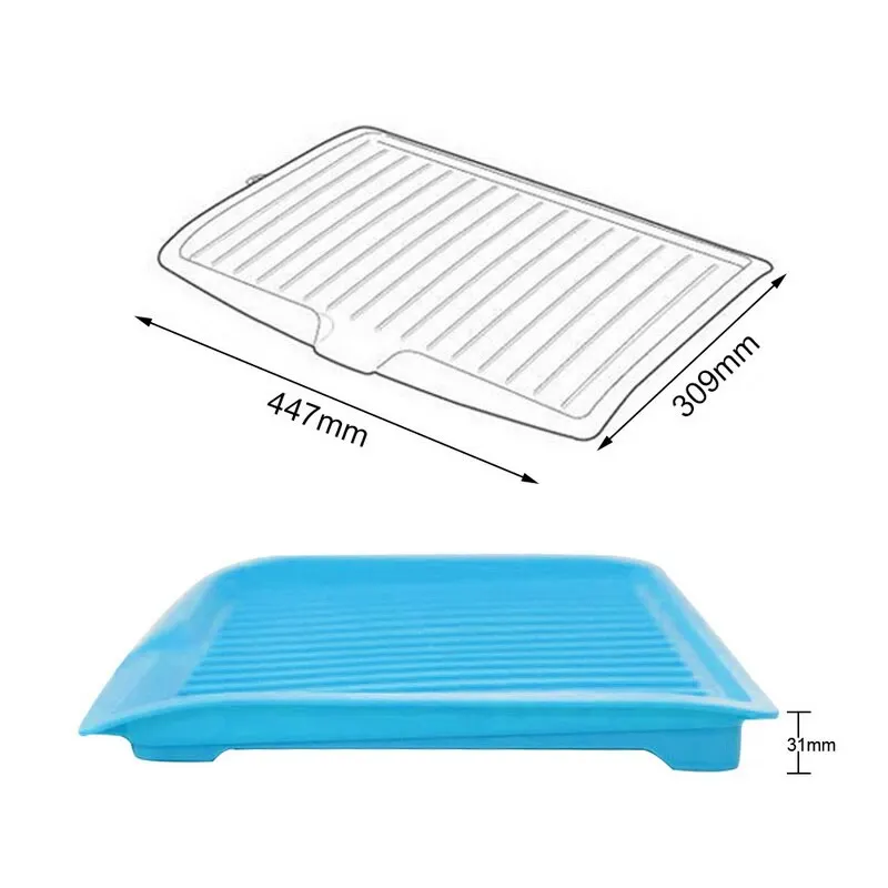 Стеллаж для слива посуды на кухне из силикона, поднос для сушки посуды, большой держатель для посуды и столовых приборов на раковине.