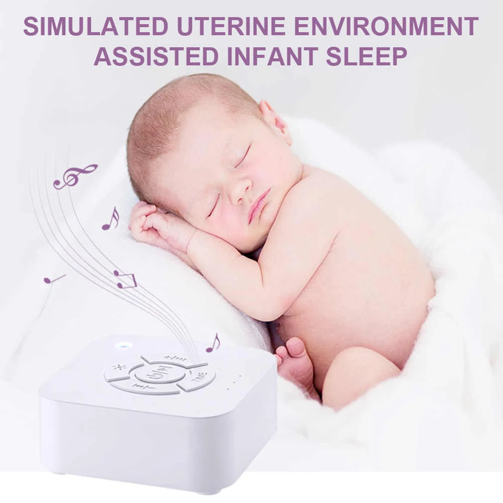 

Timed Shutdown White Noise Machine for Baby Adult Office Travel Sleeping Relaxation USB Rechargeable Portable Soother Sleep