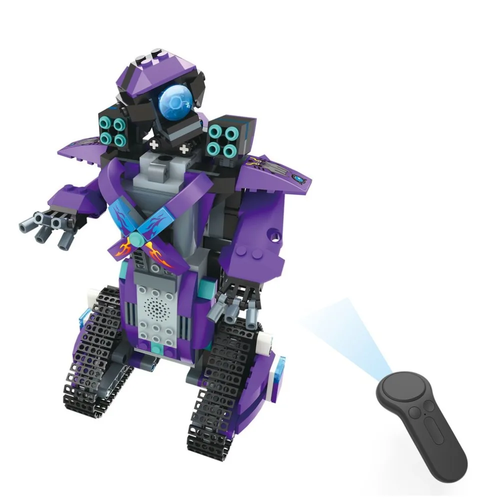 392 шт. M1 4CH пульт дистанционного управления DIY RC строительные блоки Rover Robot игрушки блоки конструктора с 360 вращением на месте для подарка детям