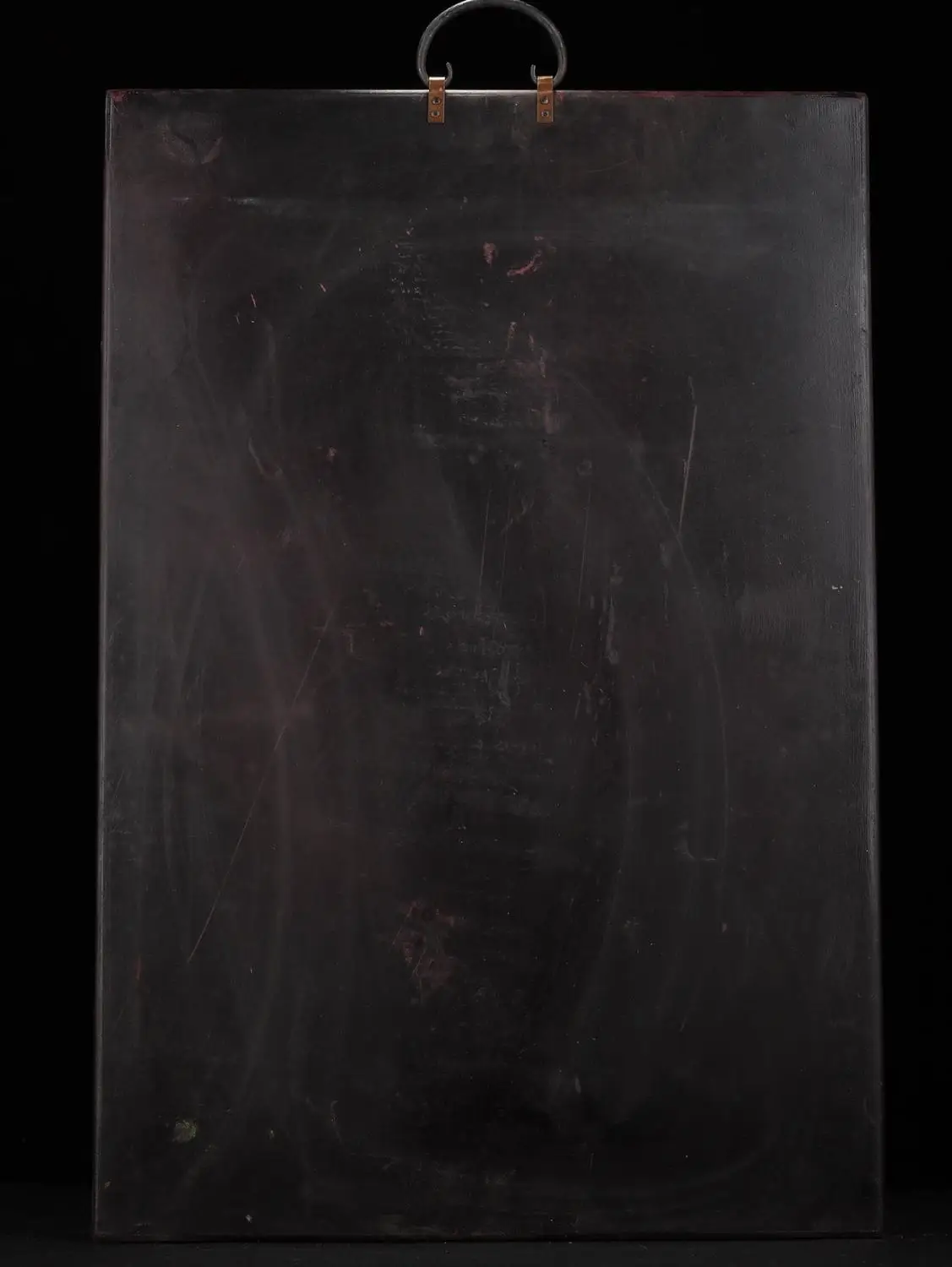 

26"Tibet Buddhism Temple Old Wooden outline in gold Three eyes Green Tara Bodhisattva Buddha Statue Thangka Hang screen