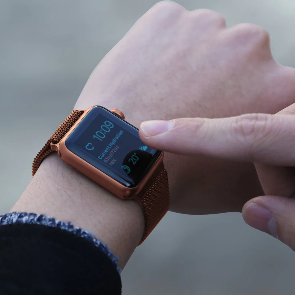 Миланская петля браслет из нержавеющей стали для Apple Watch серии 1 2 3 42 мм 38 мм металлический ремешок для iwatch 4 5 40 мм 44 мм