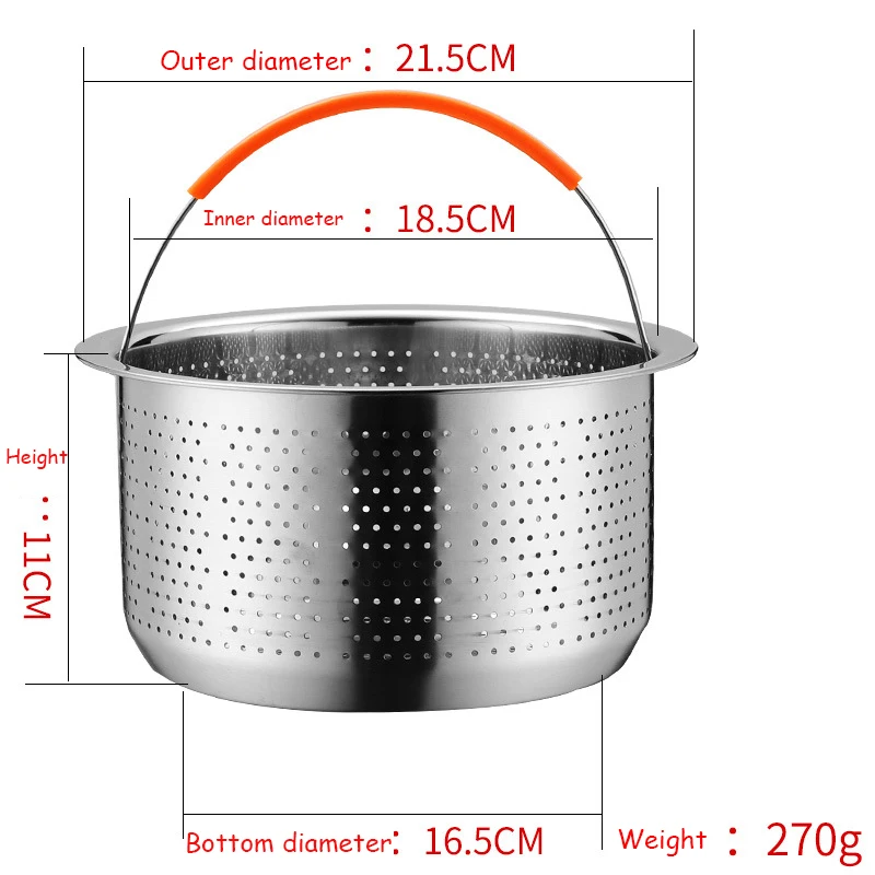 Паровая корзина из нержавеющей стали 304 для приготовления риса скороварка