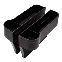 1 pair plastic leather multifunctional car seat slot storage box storage of mobile phone glasses automotive interior accessories
