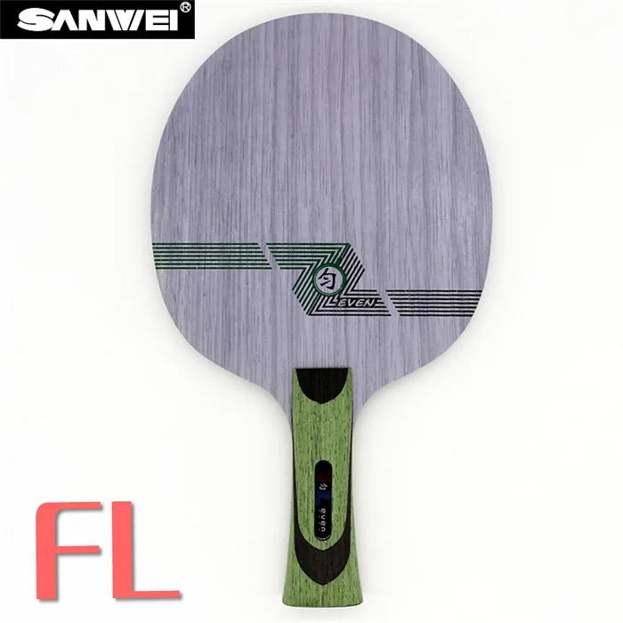 shakehand long FL Sanwei GREEN EVEN(QY-1091, 11 слоев древесины, управления) лезвие для настольного тенниса для 40+ ракетка для Пинг-Понга Летучая Мышь - Цвет: shakehand long FL